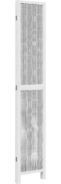 vidaXL 4-tlg. Raumteiler Weiß Massivholz Paulownia 358676 Bild 4