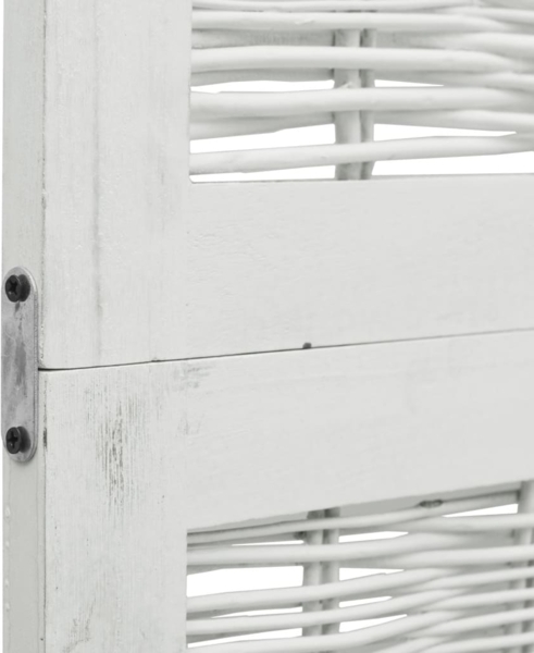 vidaXL 4-tlg. Raumteiler Weiß Massivholz Paulownia 358676 Bild 5