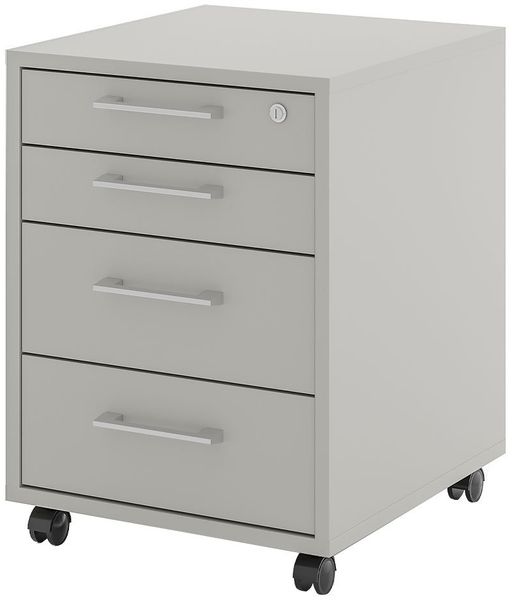 Rollcontainer vito Vary, Holzwerkstoff, Grau, 46 x 64 x 51 cm