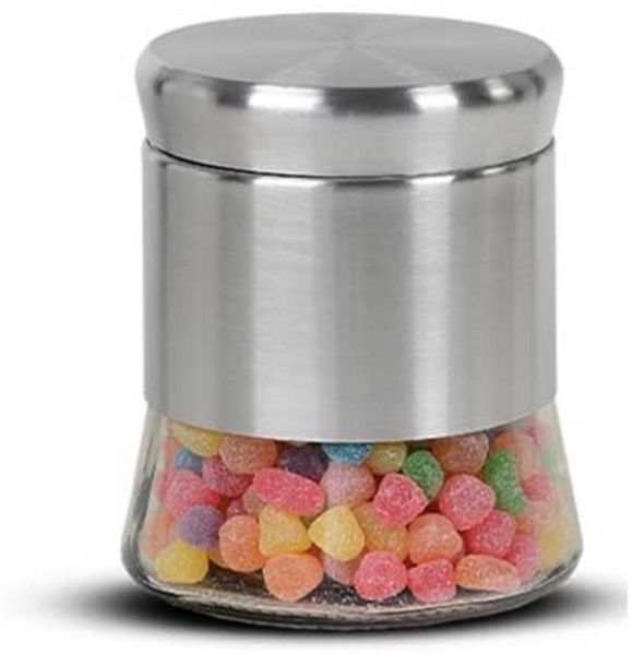 Vorratsglas 0,8L zum luftdichten Aufbewahren, Aufbewahrungsglas Grau