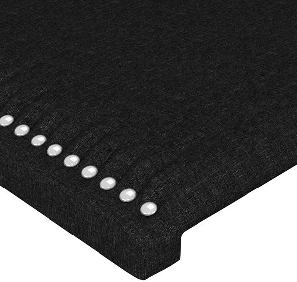 vidaXL Bettgestell ohne Matratze Schwarz 140x190 cm Stoff 3124970 Bild 10