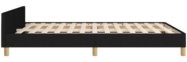 vidaXL Bettgestell ohne Matratze Schwarz 140x190 cm Stoff 3124970 Bild 7