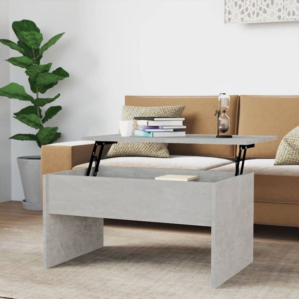 vidaXL Couchtisch Betongrau 80x50,5x41,5 cm Holzwerkstoff 809642