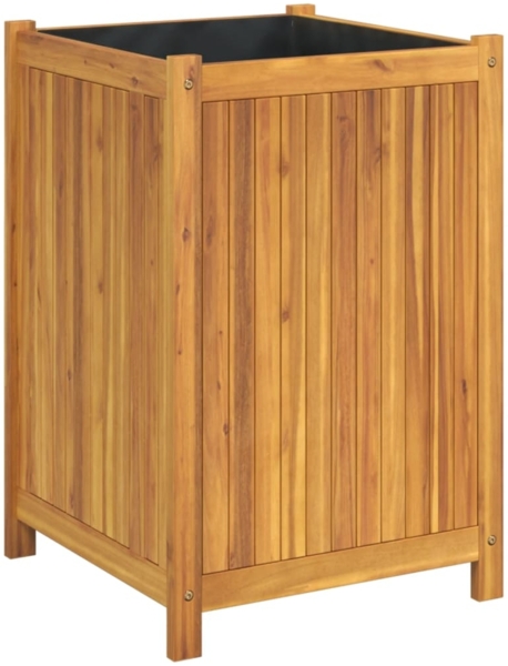 vidaXL Pflanzkübel mit Einlage 50x50x75 cm Massivholz Akazie 366444