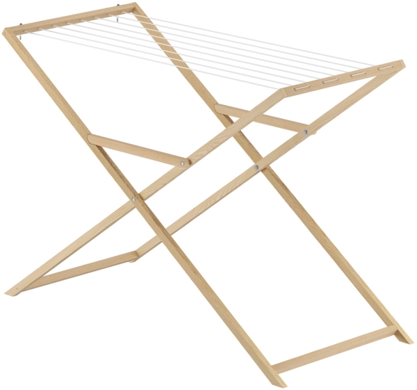 Holzwäscheständer Wäschetrockner Wäscheständer aus Eschenholz V-90.93klein