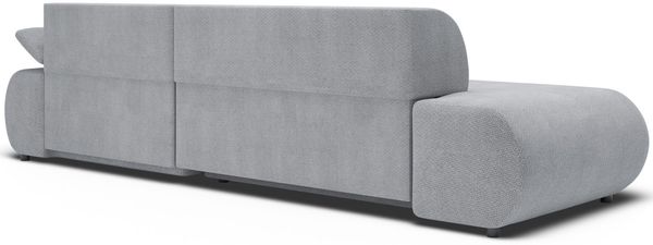 Selsey 'Armone' Ecksofa mit Schlaffunktion, Chenille, Ottomane rechts, Grau Bild 10