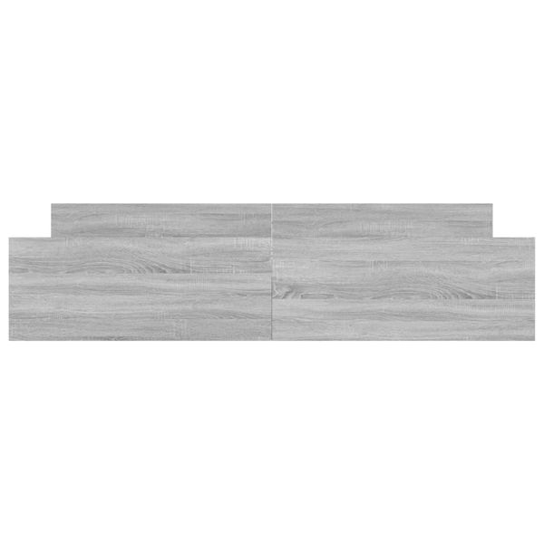 vidaXL Bettgestell mit Kopf- und Fußteil Grau Sonoma 180x200 cm 3203773 Bild 4
