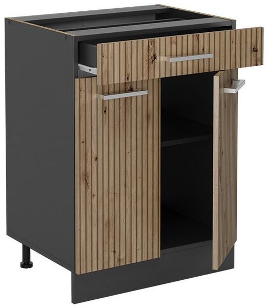 Küchenunterschrank R-Line Artisan-Eiche 60 cm mit Schublade, ohne Arbeitsplatte Vicco Bild 3
