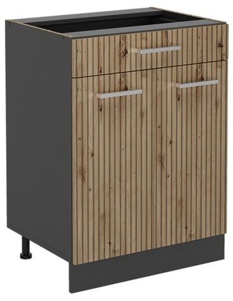 Küchenunterschrank R-Line Artisan-Eiche 60 cm mit Schublade, ohne Arbeitsplatte Vicco Bild 4