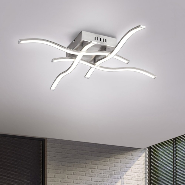 WAVE Leuchten Direkt Deckenleuchte, stahl 4xLED-Board 4,80W 3000K Innenleuchte, IP20 11586 Bild 2