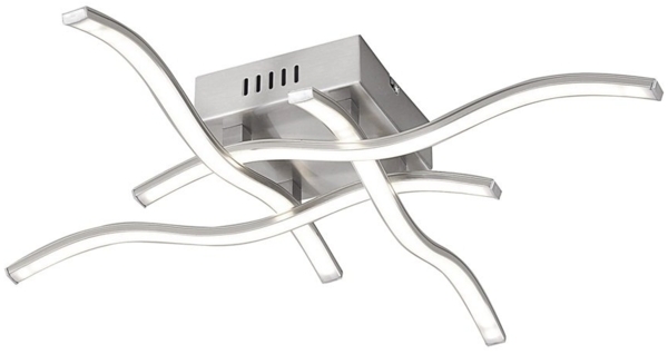 WAVE Leuchten Direkt Deckenleuchte, stahl 4xLED-Board 4,80W 3000K Innenleuchte, IP20 11586