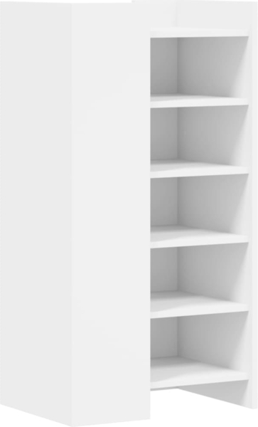 vidaXL Schuhschrank Weiß 52x37,5x100 cm Holzwerkstoff 848444
