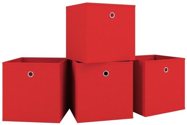 VCM Aufbewahrungsbox Boxas 913528 Rot H. 28 x B. 27 x T. 27 cm