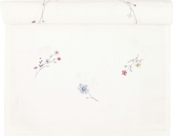 Greengate Tischdecke Venissa Tischläufer white 140x45cm