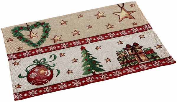 Dreams Platzset Gobelin, Weihnachtsdeko, (Set, 4-St), rechteckig, aus Stoff, waschbar