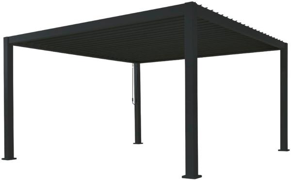 Pergola MIRADOR Deluxe 3x3,6 anthrazit Lamellendach