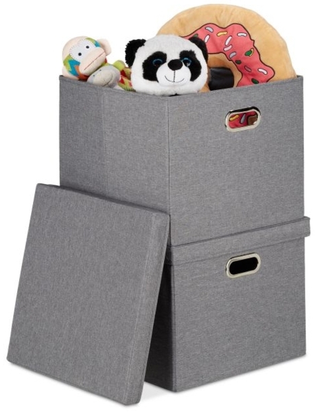 4 x Aufbewahrungsbox grau 10036215