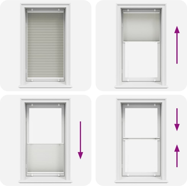 vidaXL Plissee Hellgrau 75x100 cm Stoffbreite 74,4 cm Polyester 4015325 Bild 4