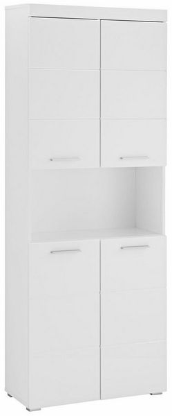 INOSIGN Hochschrank Avena Badezimmerhochschrank mit offenem Fach, 4 Türen und 4 Einlegeböden