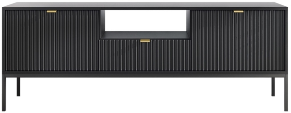 TV-Lowboard Sivone RTV154 (Farbe: Schwarz)