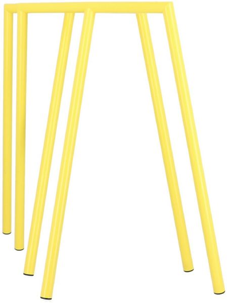 Tischgestell Benito 2er Set, pulverbeschichtetes Metall, modern, gelb, flexibel einsetzbar Bild 5