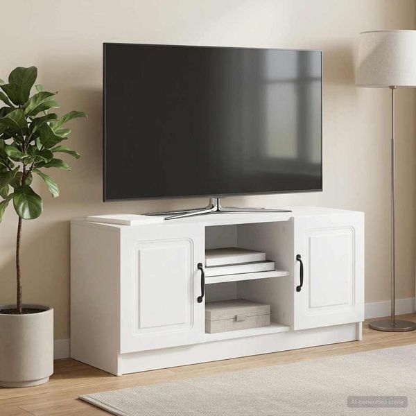 vidaXL TV-Schränk Weiß 102 x 34,5 x 47 cm Holzwerkstoff 895845