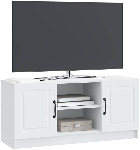 vidaXL TV-Schränk Weiß 102 x 34,5 x 47 cm Holzwerkstoff 895845 Bild 3