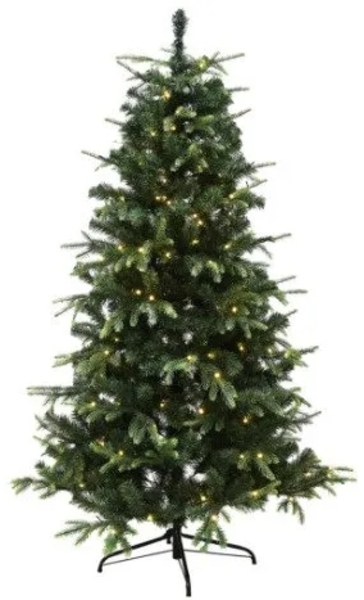 Künstlicher Weihnachtsbaum PE/PVC VIGA Klasse A 200x134 cm mit LED NORDIC WINTER (780-217) Bild 1