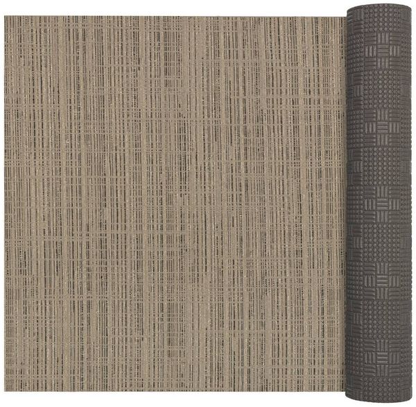 ANRO Läufer LUIGI Leinensstyle pflegeleicht hochwertig Flurläufer Küchenteppich, eckig, Höhe: 3 mm, Teppichläufer 100cm Einfarbig,uni,Meliert Beige wasserdicht