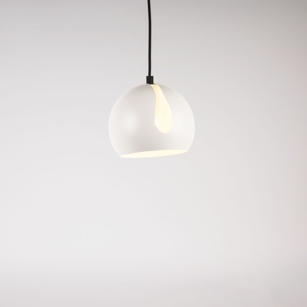 s.luce Ball Galerieleuchte mit drehbarem tauschbaren Schirm 5m Abhängung Weiß Ø 20cm