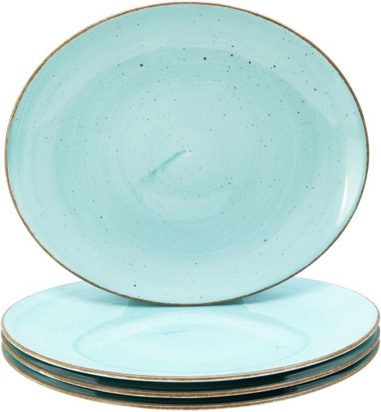 Vintage Nature Aqua, Steakteller 4-tlg (mo)