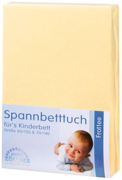 Zöllner Spannbetttuch Frottee 70x140 cm 12-vanille