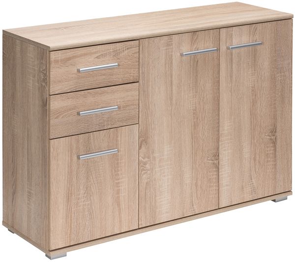 CASARIA® Kommode Sideboard Schrank Alba DB101 Eiche