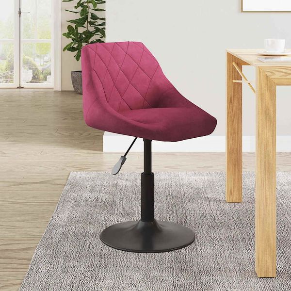 vidaXL Barhocker Weinrot Samt 335322