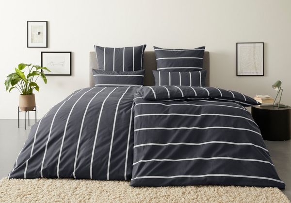 OTTO home Wendebettwäsche MIETTE, Renforcé, 2 teilig, mit modernen Streifen, Bettwäsche ab Gr. 135x200 cm erhältlich