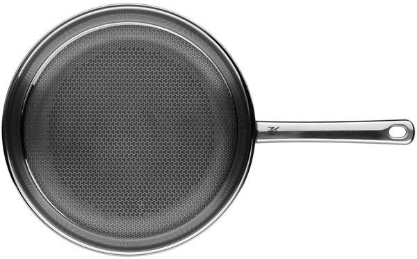WMF Bratpfanne Profi Resist, 3-Schicht-Material:Innenseite Cromargan Edelstahl rostfrei 18/10 (1-tlg, 1x Bratpfanne beschichtet 28 cm (Höhe 5 cm), Wabenstruktur, induktionsgeeignet, backofenfest