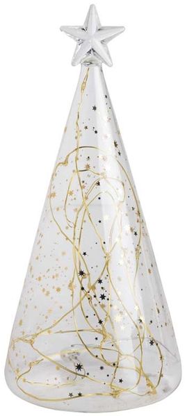 Räder Living Glastanne Sterne Gold Klein Led Ø 10 cm H 22 cm
