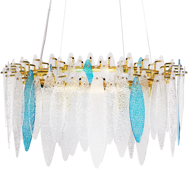 Kronleuchter MALACCA Glas Bunt