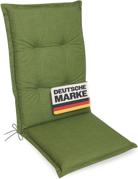 Gardissimo PREMIUM Hochlehner Gartenstuhl Auflagen 120x50x8cm grün