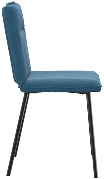 vidaXL Esszimmerstühle 2 Stk. Blau Samt 4101219 Bild 4