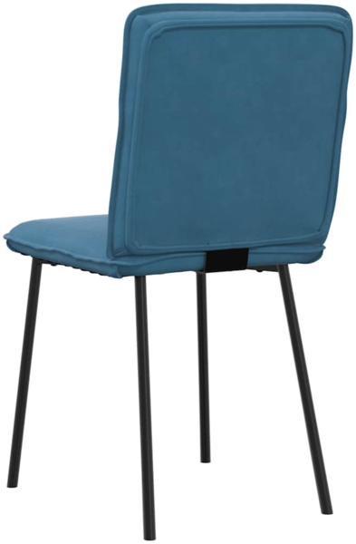 vidaXL Esszimmerstühle 2 Stk. Blau Samt 4101219 Bild 5