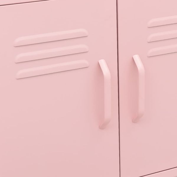 vidaXL Lagerschrank Rosa 60x35x56 cm Stahl 336265 Bild 7