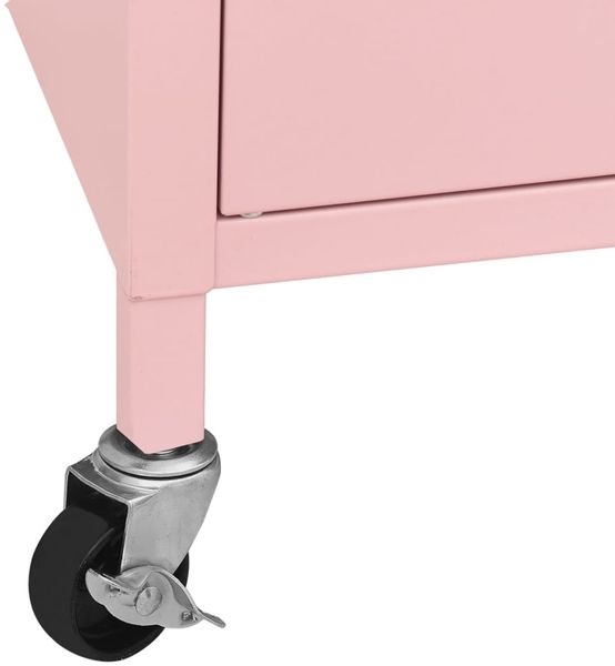 vidaXL Lagerschrank Rosa 60x35x56 cm Stahl 336265 Bild 8