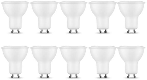 10 x 7 Watt GU10 LED Leuchtmittel Leuchte LED Spot|Ø50mm|Neutralweiß|700 Lumen 110°
