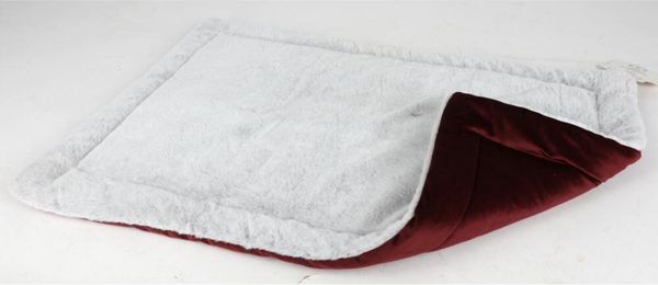 Heimtier-Wendematte 70×47 cm aus Samt & Plüsch – bequeme Haustiermatte mit zwei Oberflächen, ideal für Hunde & Katzen, in verschiedenen Farben – 6er-Set
