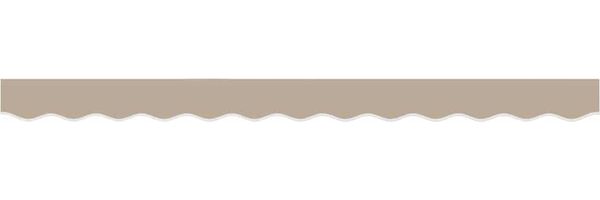 vidaXL Markisenschürzen-Ersatz Beige 2,5 m Polyester 42000757 Bild 4