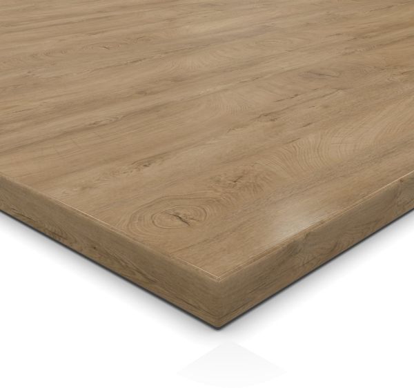 Dekor Spanplatte 19mm Tischplatte ENDgrain Classic K5414 RO mit ABS Kante Umleimer - Größe 50 x 90 cm - Höhe 1,9 cm - Farbe Eiche ENDgrain Classic