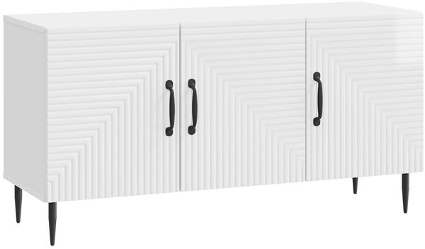 vidaXL TV-Schränk Hochglanz Weiß 99 x 34,5 x 50 cm Holzwerkstoff 894949