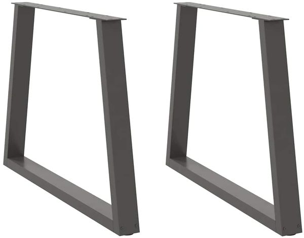 vidaXL Esstisch Beine V-Form 2 Stück Anthrazit 100x(72-73,3) cm Stahl 4012582