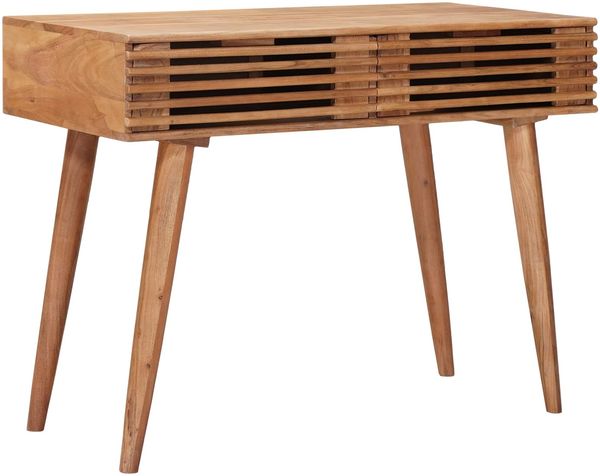 vidaXL Handgemachter Schreibtisch Teakbraun Massivholz Akazie 42020066
